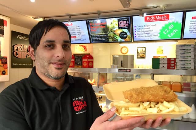 Yassar Mohammed at Fletton Fish and Chips