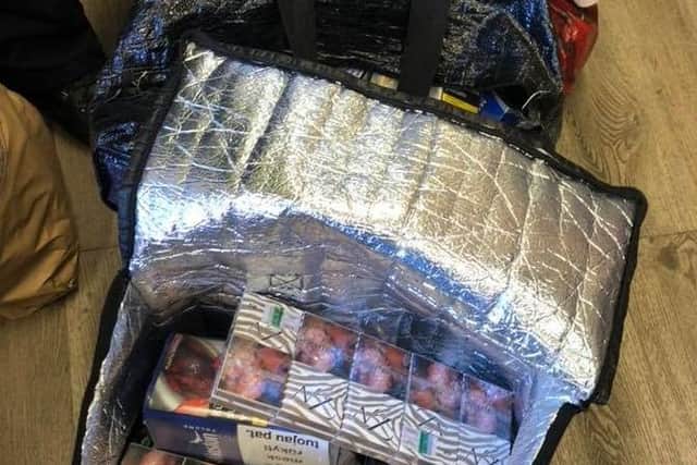 Cigarettes seized by police. Photo: Cambridgeshire police