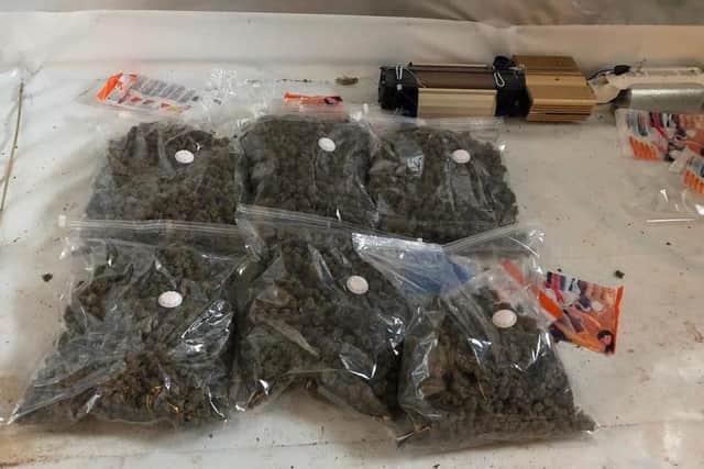 Drugs seized by police during the raids. Photo: Cambridgeshire police