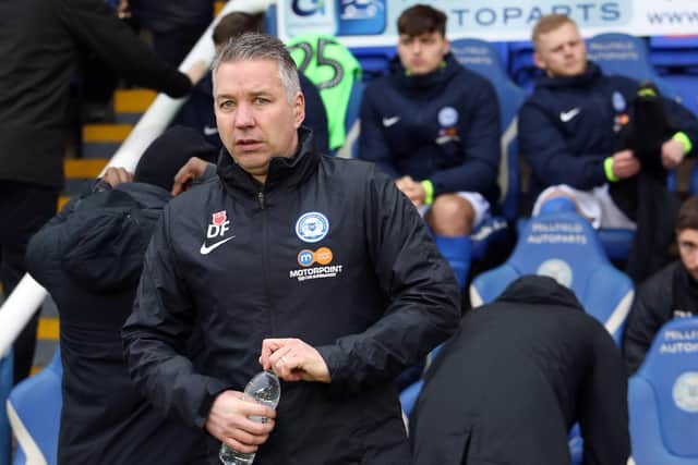 Peterborough United Manager Darren Ferguson before the game against his old club Doncaster. Photo: Joe Dent/theposh.com.
