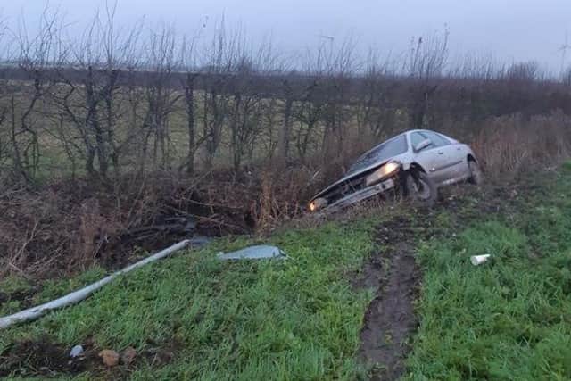 A car chased down by the Rural Crime Action Team. Photo: Cambridgeshire police