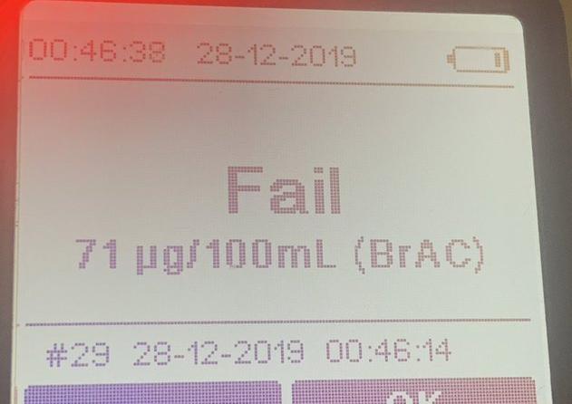 Driver arrested