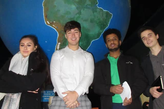 Apprentices Katie, Jamie, Ahmed and Ryan