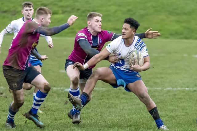 Wier Filikitonga in action for Peterborough Lions at Kettering. Photo: Mick Sutterby.