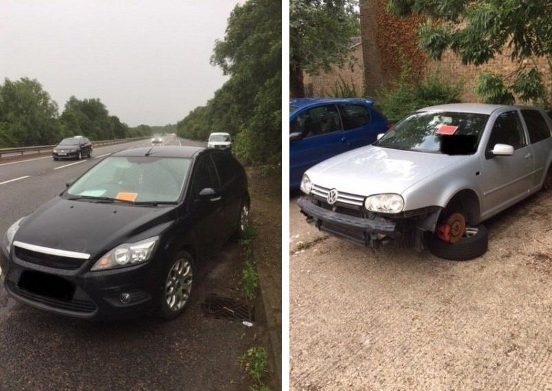 Cars abandoned in Peterborough