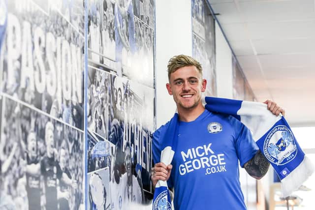 Sammie Szmodics after signing for Posh. Photo: Joe Dent/theposh.com.