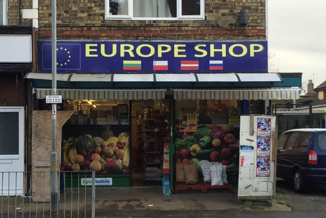 The Europe Shop in Eastfield Road
