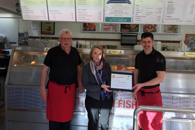 Cllr Walsh at Netherton Fisheries