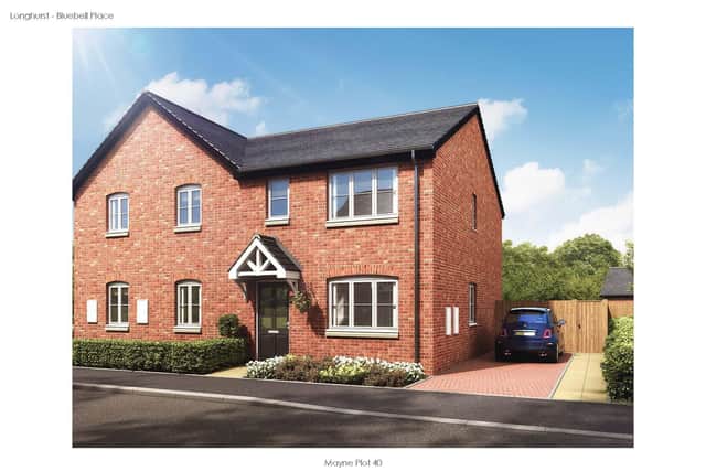 A computer generated image of a property at Bluebell Place