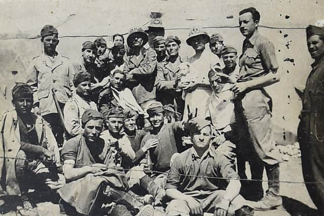 Frank with other prisoners of war in Sawtry EMN-200124-190505009
