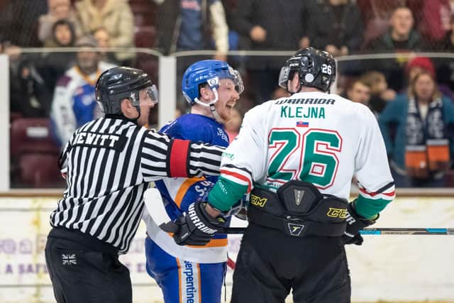 Tempers flared in last weekend's clashes between Phantoms and Basingstoke. Photo: Tom Scott.