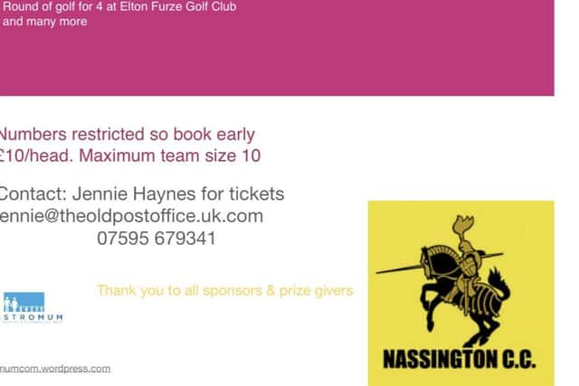 The quiz night details