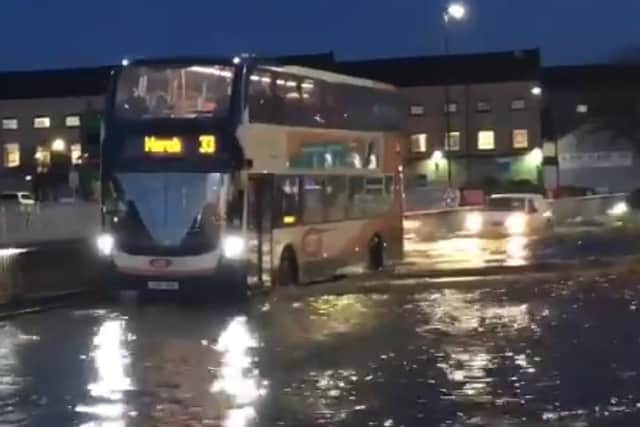 Flooding on Bourges Boulevard