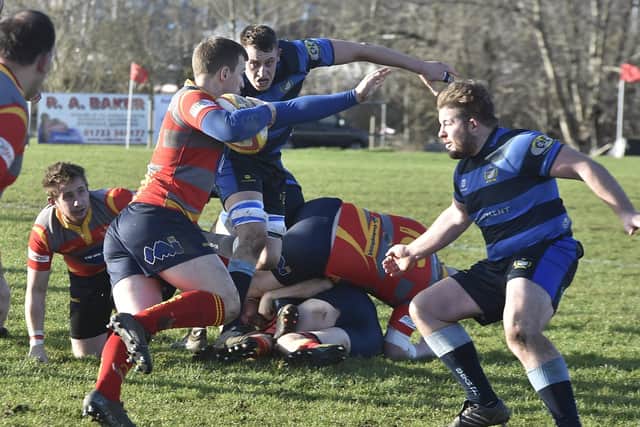 Borough in possession in their match against Syston. PhotO; David Lowndes.