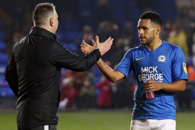 Nathan Thompson with Darren Ferguson.