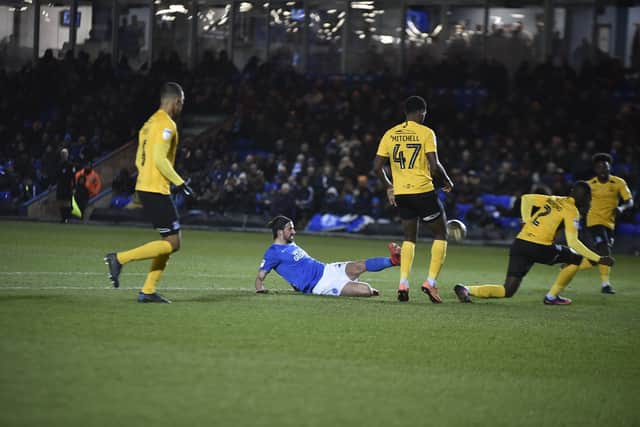 George Boyd in action for Posh against Southend. Photo: David Lowndes.