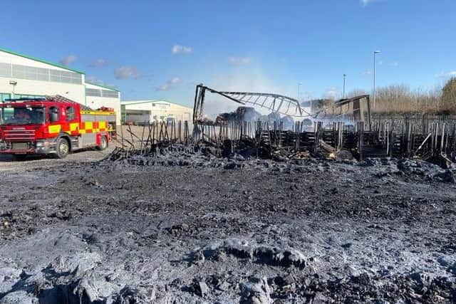 The aftermath of the fire. Photo: Cambridgeshire Fire and Rescue Service