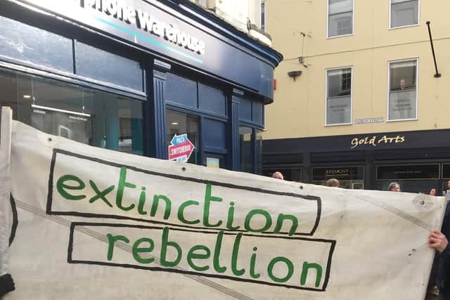 An Extinction Rebellion protest