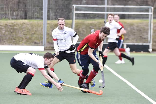 Action from City of Peterborough v Bowdon at Bretton Gate. Photo: David Lowndes.