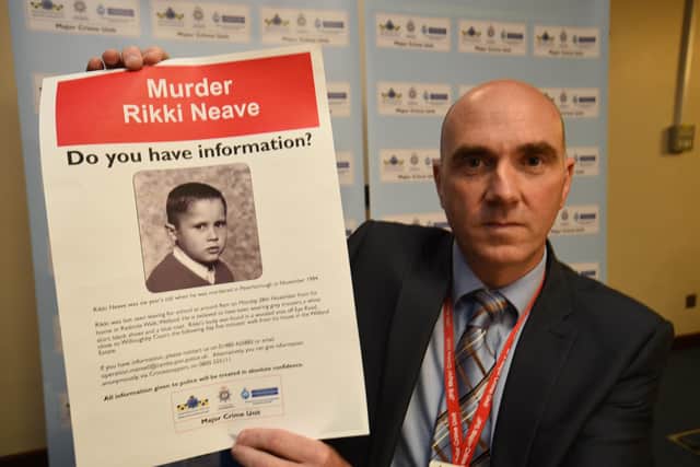 Rikki Neave murder enquiry re-launch at Hinchingbrooke Police HQ with Detective Supt Paul Fullwood EMN-151106-162516009