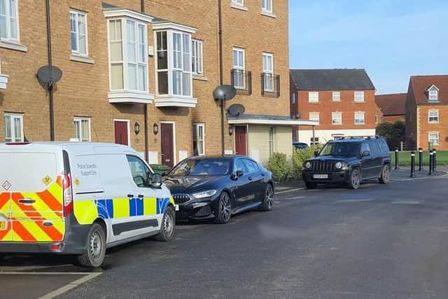 Scenes of crime officers at the scene. Photo: Hampton Hargate & Vale Neighbourhood Watch