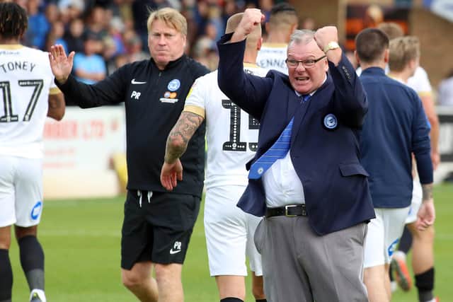 Former Posh boss Steve Evans has his Gillingham side in the thick of the promotion race.