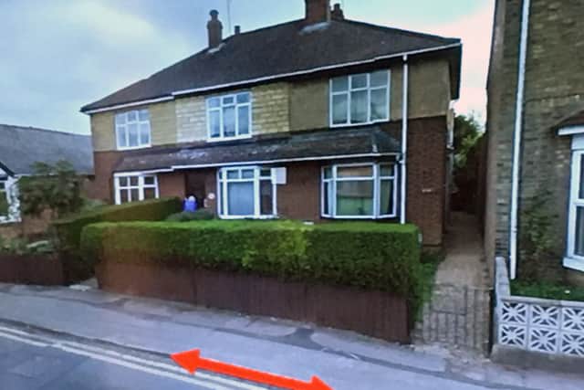 The area where the proposed drop-kerb was refused