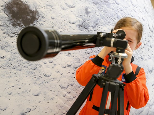 A World of Imagination space-themed event at Queensgate in Peterborough
