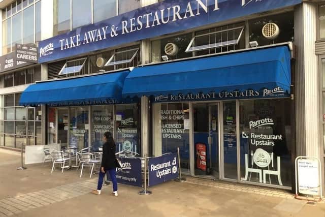 Parrotts Fish Parlour in Hereward Cross