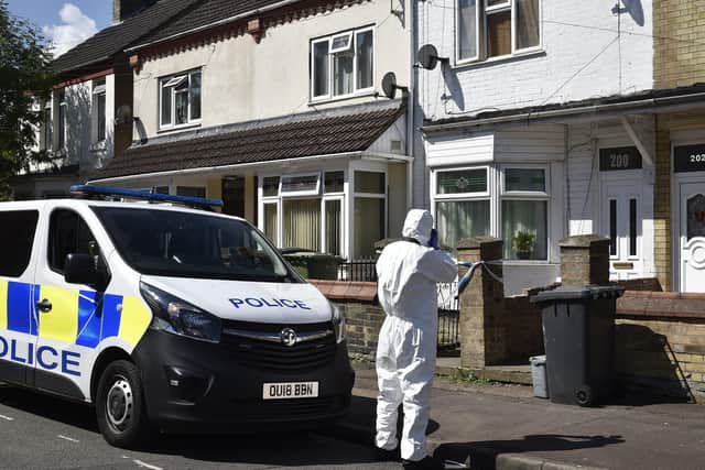 The murder scene in Cromwell Road