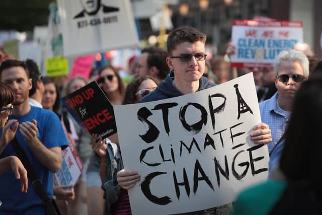 A climate change protest. Photo by Scott Olson/Getty Images PNL-190212-131154003