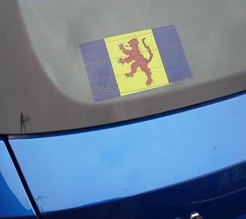 A Fenland Flag sticker