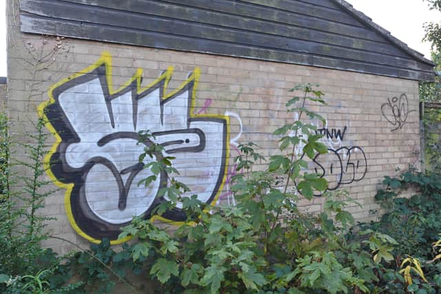 Previous graffiti around the Orton Goldhay and Malborne area EMN-161018-180709009