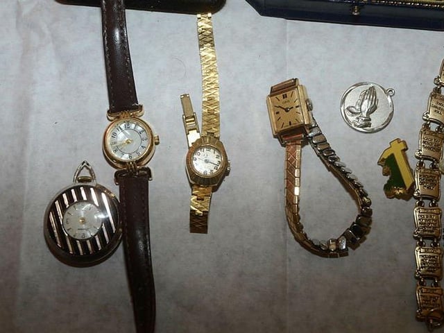 Jewellery discovered in Bretton. Photo: Cambridgeshire police