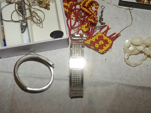 Jewellery discovered in Bretton. Photo: Cambridgeshire police