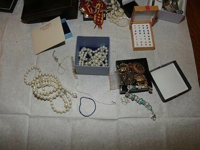 Jewellery discovered in Bretton. Photo: Cambridgeshire police