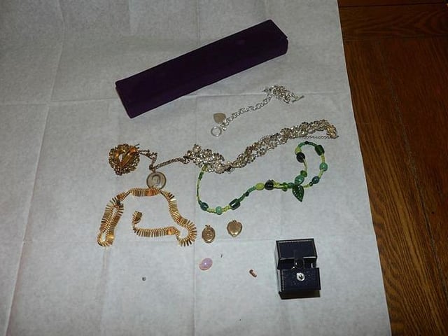 Jewellery discovered in Bretton. Photo: Cambridgeshire police