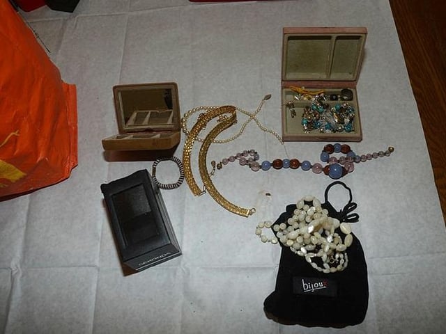 Jewellery discovered in Bretton. Photo: Cambridgeshire police