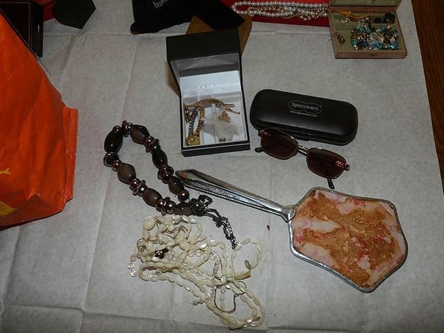 Jewellery discovered in Bretton. Photo: Cambridgeshire police