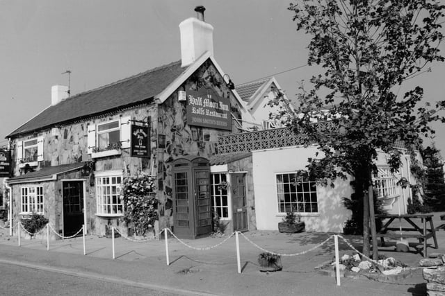 The Half Moon Inn and Rolf's restaurant at Sherburn-in-Elmet pictured in September 1990.