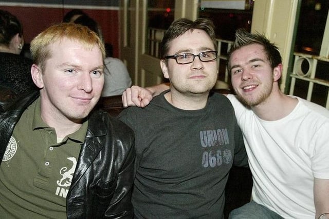 Lee, Darren and Ross on the town back in 2005.