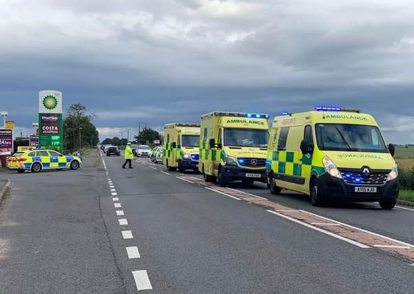 The scene of the collision at Thorney Toll. Picture: Cambridgeshire Police