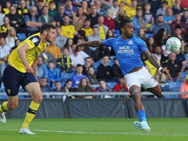 Ivan Toney (right) in action for Posh.