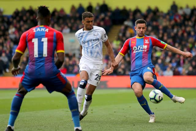 Scott Dann (right) playing for Crystal Palace. Photo: Isabel Infantes/PA Wire.