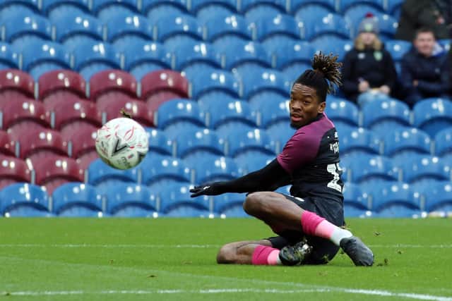 Ivan Toney in action for Posh at Burnley in January.