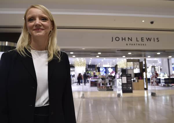 Operations manager Tracy Venner outside John Lewis Queensgate after its £21 million revamp last November. EMN-191125-184936009