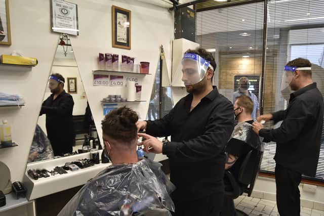 Giorgio men's hairdressers at Westgate Arcade. EMN-200407-120725009