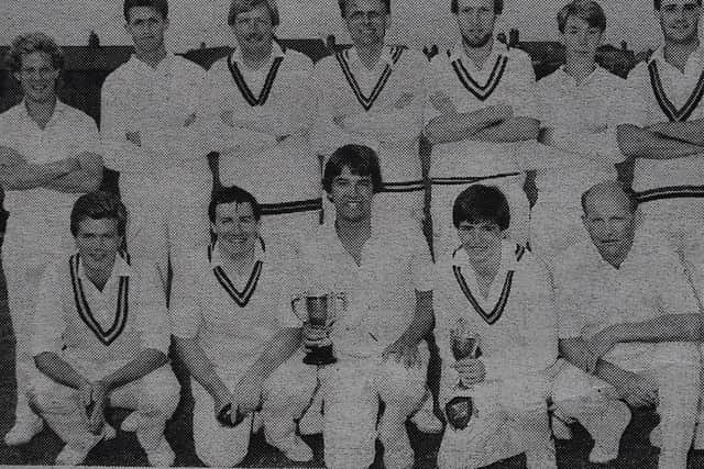 The Peterborough Town team that won the 1986 Jaidka Cup: back row, left to right, Jon Boyce, Darren Morris, Geoff Towns, Dave Remnant, Martin Collcott, Paul Parker, front, Gary Rice, Steve Hair, Alan Swann, Neil Taylor, Martin Dobbs.