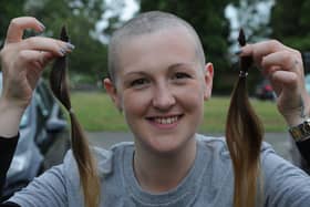 Sponsored head shave for MacMillan cancer support.   Jessica Cox