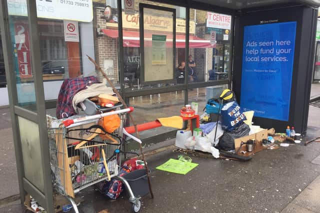 Outreach officers from the city council are continuing to engage with the man sleeping in the bus shelter to encourage him into accommodation on offfer. EMN-200807-160842001